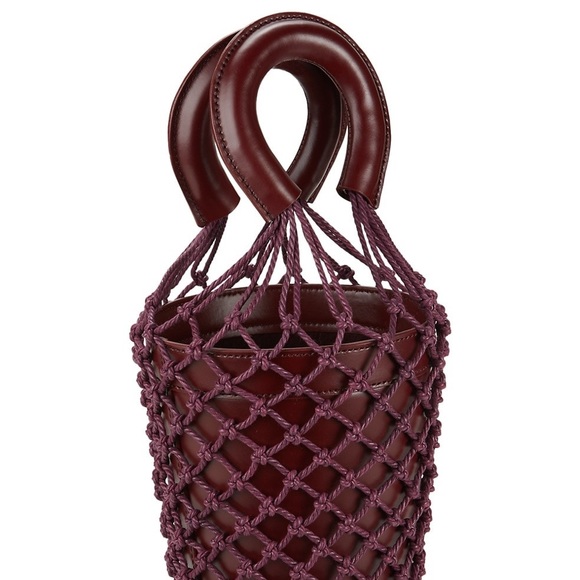Staud Knit Leather Bucket Bag - Picture 2 of 4
